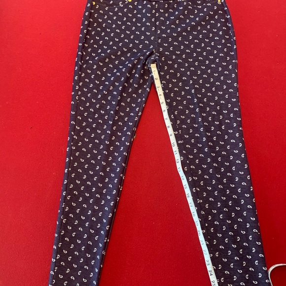 Michael Kors paisley print stretch ankle pants - Picture 4 of 6